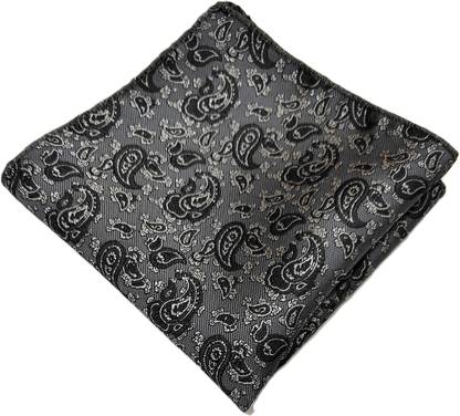VORAX Self Design Pure Satin Pocket Square