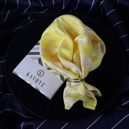 Kovove Graphic Print Polyester Pocket Square