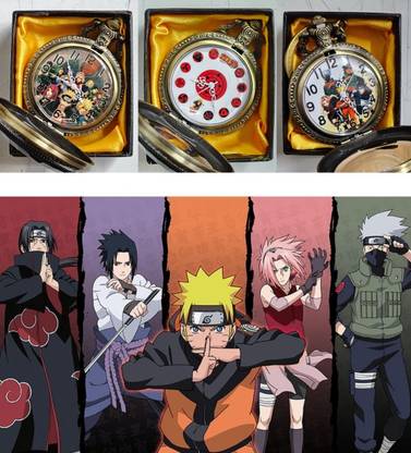 Sawkirp darshraj Naruto anime series Round Pocket Watch