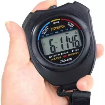 Real Instruments ZSD-808 Digital Stop Watch LCD Display Waterproof Hand Held Chronograph Stop Watch