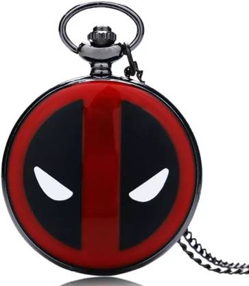 Tiny Tim Deadpool Vintage Pocket-Watch Antique Gandhi Style Metallic Key Chain Best Gift Dead Pool Keychain Pocket Watch Bronze Metal Pocket Watch Chain