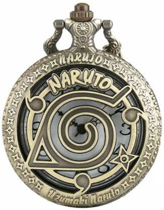 Mubco Naruto Style Antique Pocket Watch Keychain Key Ring | Gift for Women Men HP_9780 Metal Metal Pocket Watch Chain