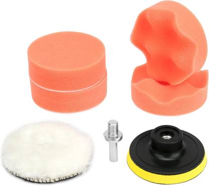 uptodateprouducts 7PCS 3 Inch Buffing Pads for Car Buffer Drill Attachment Drill Polishing Kit Car Car Waxing Kit Wheel Polishing Kit Sponges for Polishing Vehicle Polisher