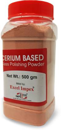 EXCEL IMPEX Cerium Oxide Glass Polishing Powder, 500 gram Glass Polisher