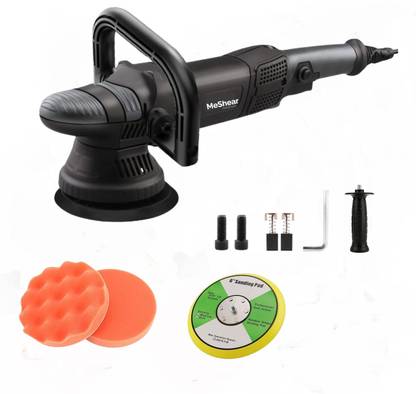 MeShear 1600W 6" 2500-5200RPM Dual Action random Orbital Car Polisher, 2 Buffing pads Vehicle Polisher