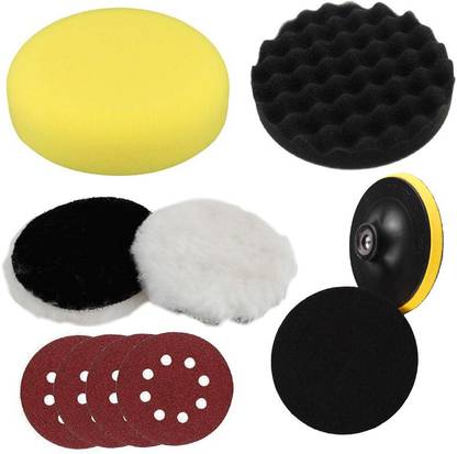 Digital Craft 5Inch Polishing Buffing Waxing Pad Kit for Car Polisher and Furniture Buffer Wheel Kit Power Tool Accessories Vehicle Polisher