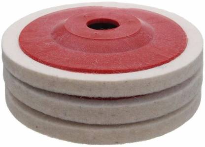 GSK Cut Wool Felt buffing Pad/ Disc (4 inch) Glass Polisher
