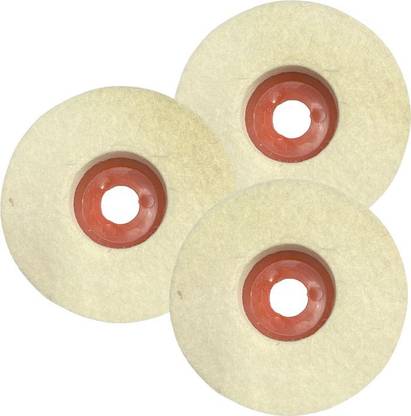 ADAWAT 3 Piece Wool Felt Buffing pad Wheel Polishing Used For polishing stainless steel, metal, marble, glass ceramic Metal Polisher