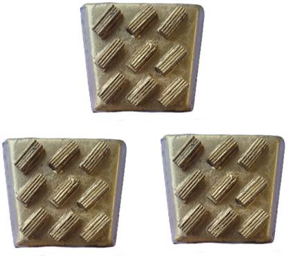 B K Jagan and Co Diamond Batti Floor Polishing Set-3Pcs Metal Polisher