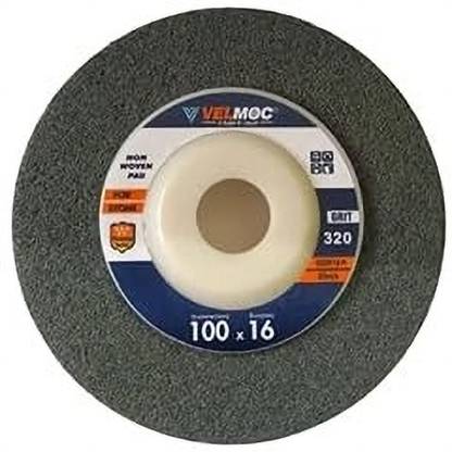 Implemental Non-Woven Felt Pad Emery Flap Disc-Nylon Fiber Wheel for Sanding Buffing Polishing (4 Inch, 2 Pcs) (Grit 320) Metal Polisher