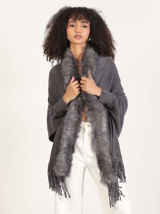 SHOWOFFFF Acrylic Blend Poncho