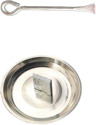 PRV Stainless Steel 1 Coconut Breaker/Coconut Cracker with Metal Rod Opener. Straight Peeler