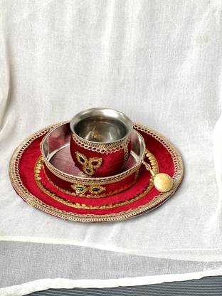 KARWA CHAUTH THALI KCT-RED-2025 Stainless Steel