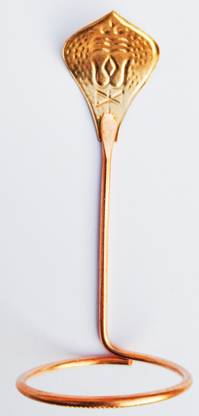 srijan Light Weight 100%Pure Copper Shivling SES Naag Snake for Shivling small Size Copper