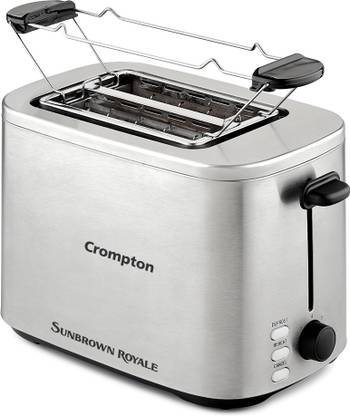 Crompton ACGPT-SUNBROWNR 800 W Pop Up Toaster