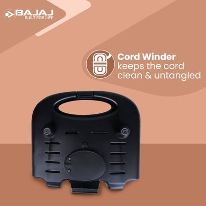 BAJAJ SWX 3 Deluxe 800W 2-Slice Sandwich Toaster with Toast Plates Non-Stick Plates 800 W Pop Up Toaster
