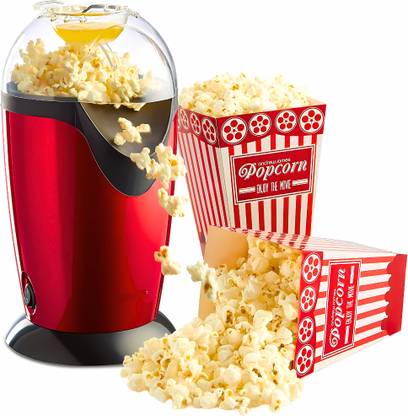 Elevea 98% Popping Rate, Oil-Free, One-Button Operation, Fast & Efficient Hot Air 200 g Popcorn Maker