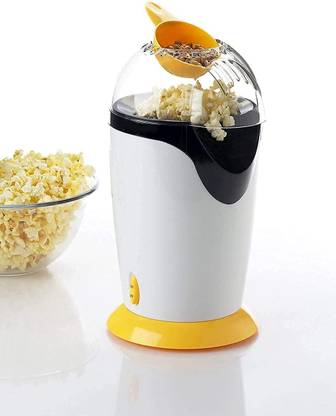 ELOSKAWORDLLP Pop Corn Maker Automatic Instant Pop Corn Maker Automatic Instant with 1200W Hot Air Popcorn Machine, 500 ml Popcorn Maker