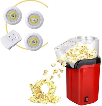 Rhobos Combo C1320 Popcorn Machine Maker & 3PCS Wireless Smart LED 1 L Popcorn Maker