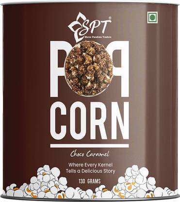Shree Parshwa Traders Choco Caramel Popcorn 130Gm Rich Taste, Sweet, Movie Party Snack Choco Caramel Popcorn Popcorn