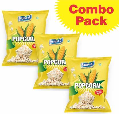 SHYAMG PopCorn Classic Butter Flavour - Ready to eat Combo Pack Classic Butter Popcorn