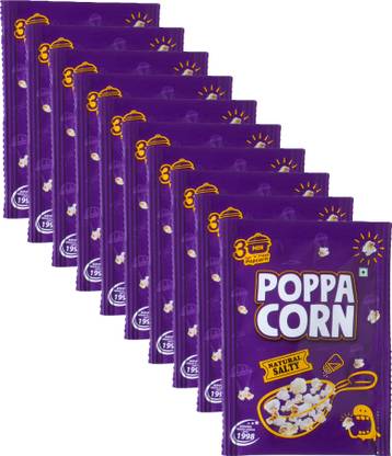 poppacorn Ready to Cook Instant Salty Popcorn 35gX10 Pouches Natural Salty Popcorn