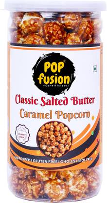 Popcorn Fusion Classic Salted Butter Caramel Popcorn-Fresh,Crunchy,Ready to eat-170g Caramel Popcorn
