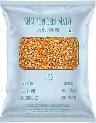 SHAH NANJI NAGSI SNN Popcorn Maize 1 Kg Raw Maize Popcorn
