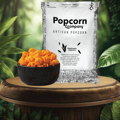 POPCORN&COMPANY Cheesy Sriracha Popcorn, Party Pack, 500 g Combo with Red Tins Cheesy Sriracha Popcorn Popcorn