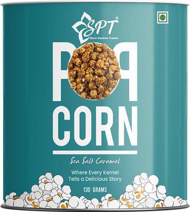 Shree Parshwa Traders Sea Salt Caramel Popcorn 130Gm Rich Taste, Sweet, Movie Party Snack Sea Salt Caramel Popcorn Popcorn