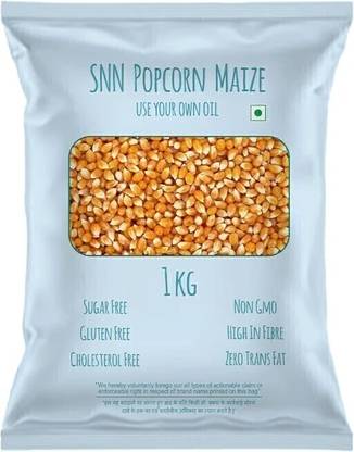 SHAH NANJI NAGSI SNN Popcorn Maize 1 Kg Raw Maize Popcorn