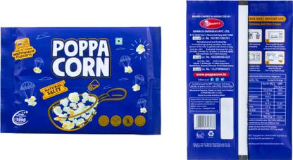 poppacorn Microwave Butter Popcorn, 99gX5 Pouches,Premium Quality Golden Buttery Popcorn