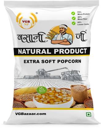VGBNP Popcorn Kernels Seeds & 100% Popping Kernels (Extra Soft Popcorn Makka | Makai ) 400g Popcorn