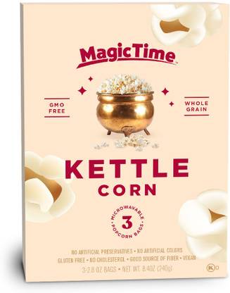 Magic Time Kettle Corn Popcorn With whole Grain GMO Free Kettle Corn Popcorn