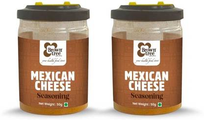 Brown tree Popcorn Mexican Seasoning Powder-Pack- 2|Healthy& easy to make|Fajita,Fries,Taco Pizza Mix Seasoning, Spicy Flavour, Popcorn Powder, Hot & Sweet Seasoning Popcorn