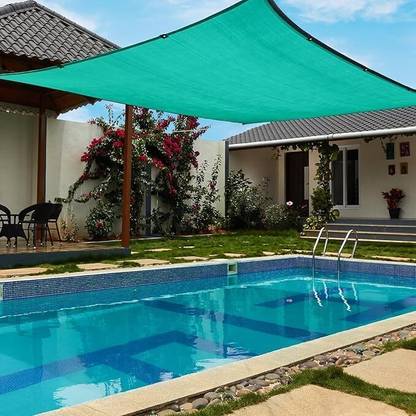 ESSOTI Green Shade Net for Garden/Balcony with Niwar 95% 15 X 15 Ft Portable Green House