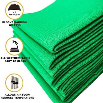 Ritika Creation Green Shade Net Size 10*10, Net from sunlight 90% shading Portable Green House