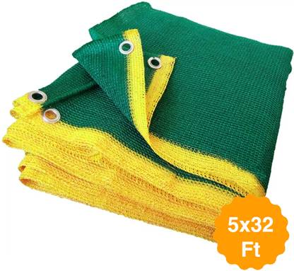 Mr. Right Green Net Sun Shade for Balcony (5X32 Ft) Portable Green House