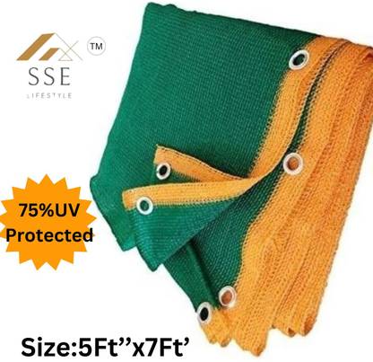 SSE Green shade net 5x7 75% green net, sun shade net, waterproof for garden fencing Portable Green House