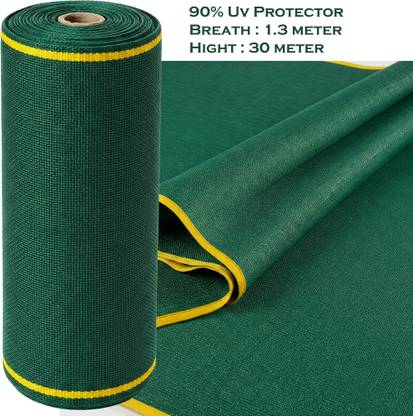Anjani nandan 90% UV & Sunlight block Shade Net for Garden and Farming 1.3 x 30 Meter Portable Green House