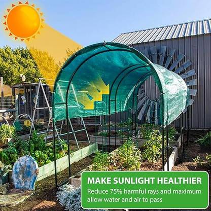 VG TARP Green Net 3Mtr width x 15 Mtr Long multipurpose Green net for Garden Portable Green House