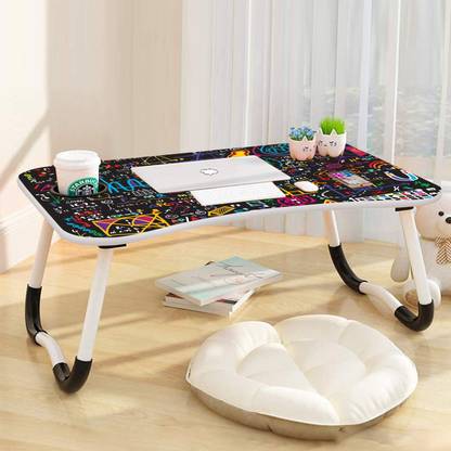 sarun sales Portable Laptop Study Wooden Foldable Students Stand For Office Computer Desk Wood Portable Laptop Table