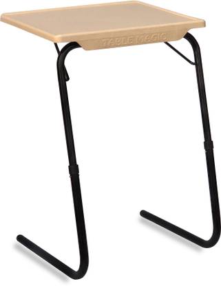 TABLE MAGIC Multipurpose Regular Gold Marble Metal Portable Laptop Table