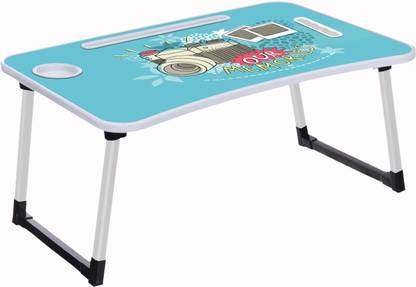 kitchoff Portable Laptop Study Table, Foldable Students Stand For Office Computer Desk Wood Portable Laptop Table
