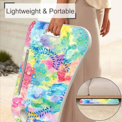 A V CREATION Foldable multipurpose Table Wood Portable Laptop Table