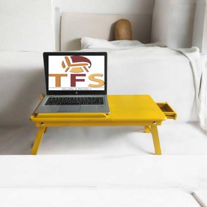 TFS Wooden Multi-Purpose Laptop Table/Study Table/Bed Table/Foldable Wood Portable Laptop Table