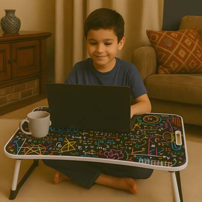 kitchoff Foldable multipurpose Laptop Table Wood Portable Laptop Table