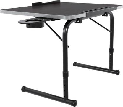 TABLE MAGIC Ikon Black Laptop Table Engineered Wood Computer Desk