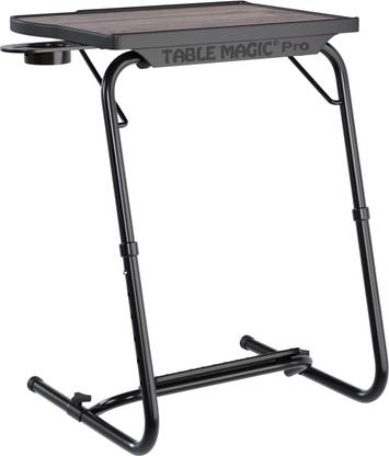 TABLE MAGIC Pro Executive Silver Oak Workspace Computer Table with Footrest Plastic Computer Desk