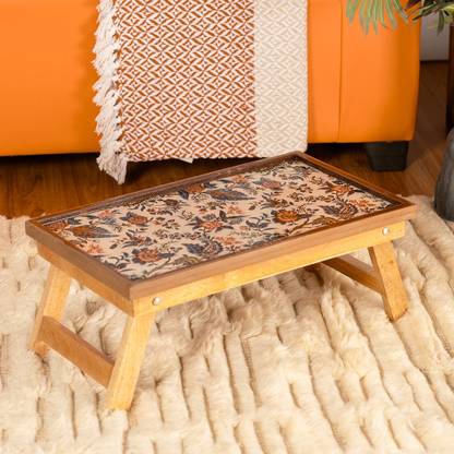 THREADVIBELIVING Wood Portable Laptop Table